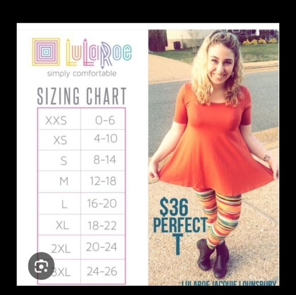 LuLaRoe Vibrant Blue Perfect Tee Tunic Top- MED - Picture 8 of 8